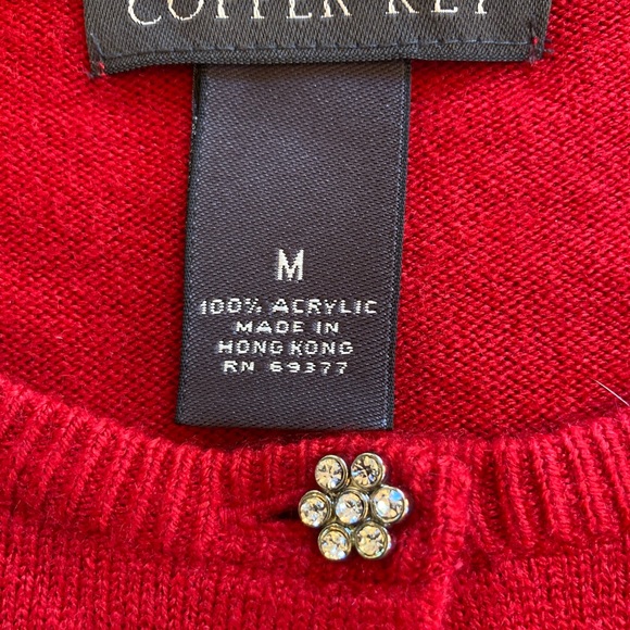 ❣️Holiday Red Cardigan❣️ - Picture 3 of 4